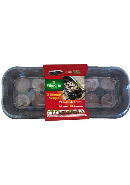 Accessoires pour semer - Kit de Plantation : Mini Serre + 10 Pastilles de Coco - face recto